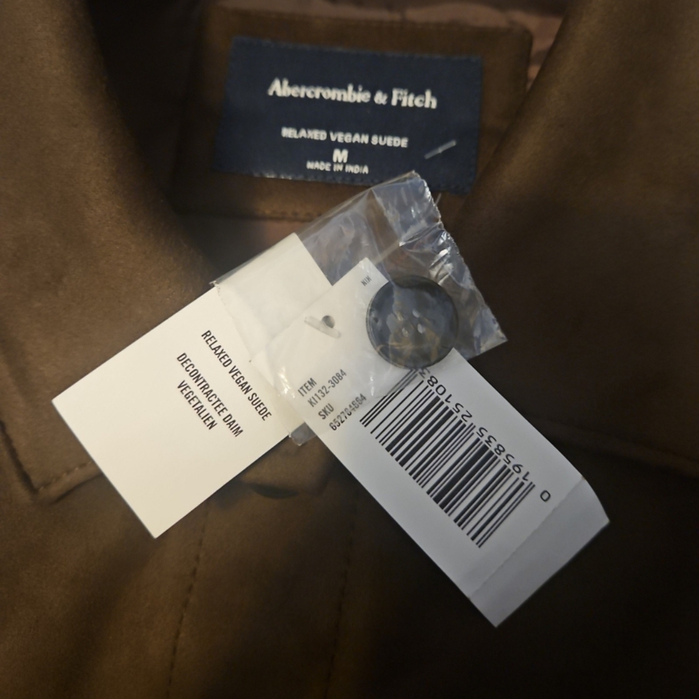 Abercrombie & Fitch Suede Overshirt - Picture 3 of 4